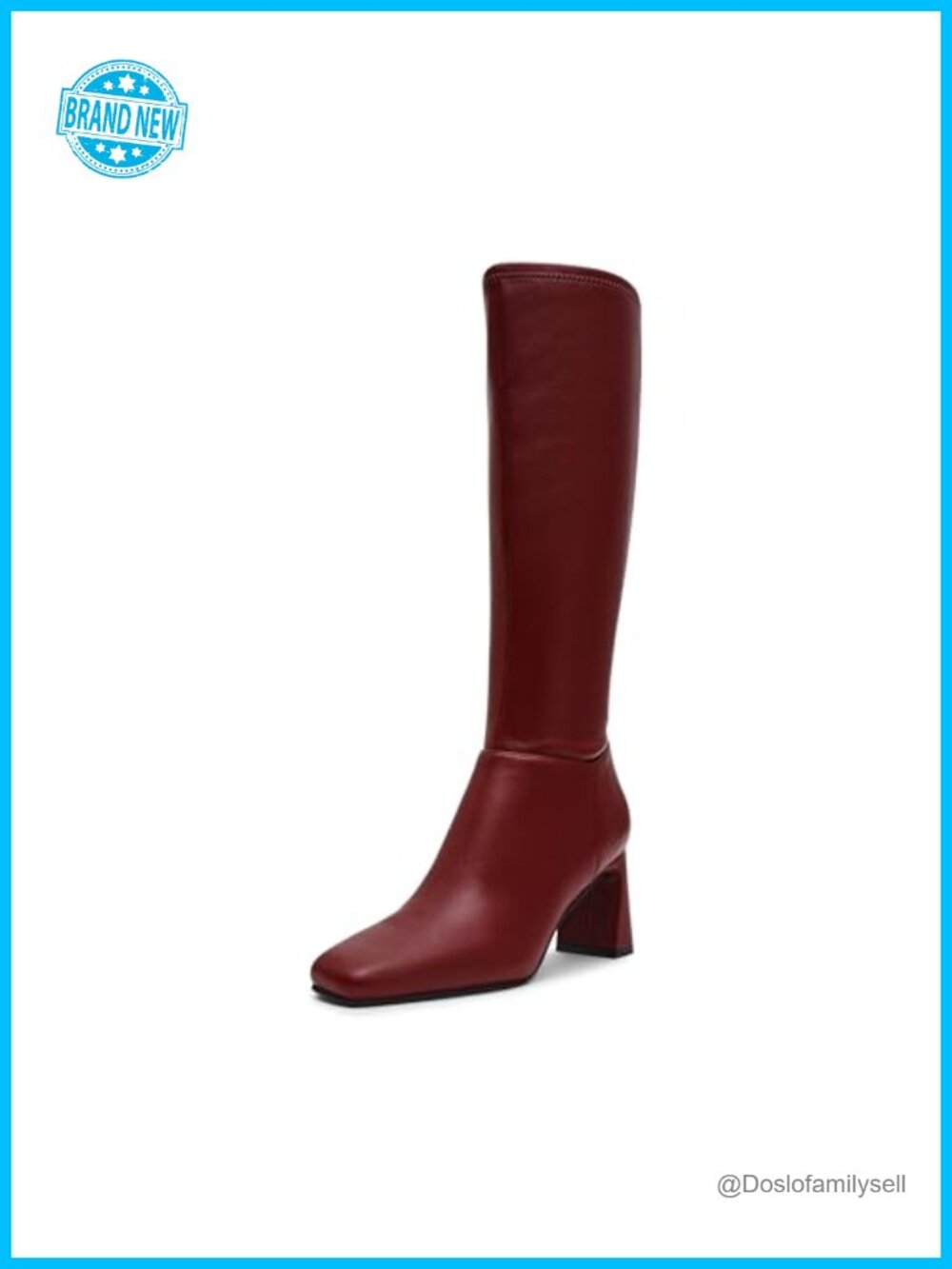 Steve Madden Hunny PU Knee-High Block Heel Boots